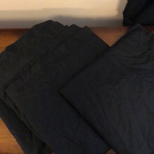 3 Black Euro Shams Like New!